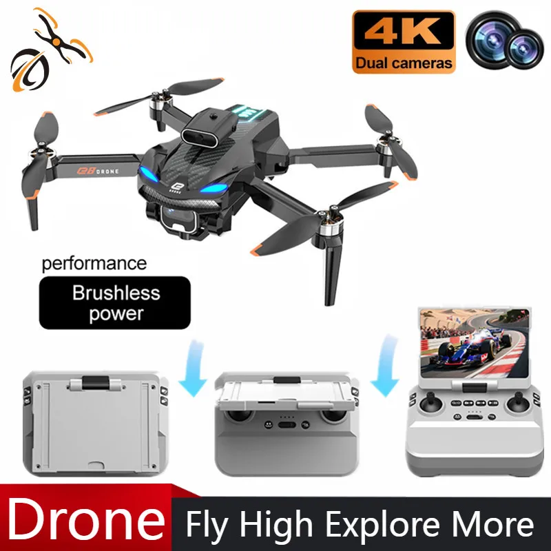 G8 Drone 4K Professional Camera 360° Obstacle Avoidance FPV Foldable RC Drone with Large Screen Remote Control Toy gifts 2026
