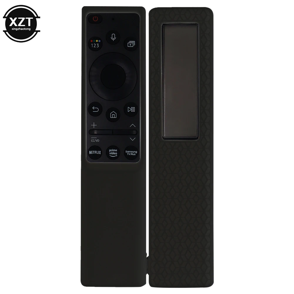 Remote Control Shell Luminous Integrated Simple Textured Silicone Protective Cover for Samsung BN59-01357F Remote Control