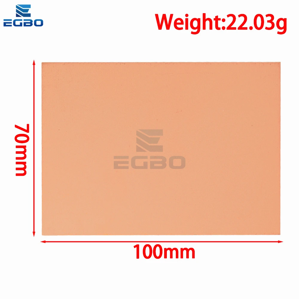 1PCS 7x10cm 7*10 10x15cm 10x20cm 100x200x1.5mm Copper Clad Plate Pcb Circuit Board Fr4 Laminate