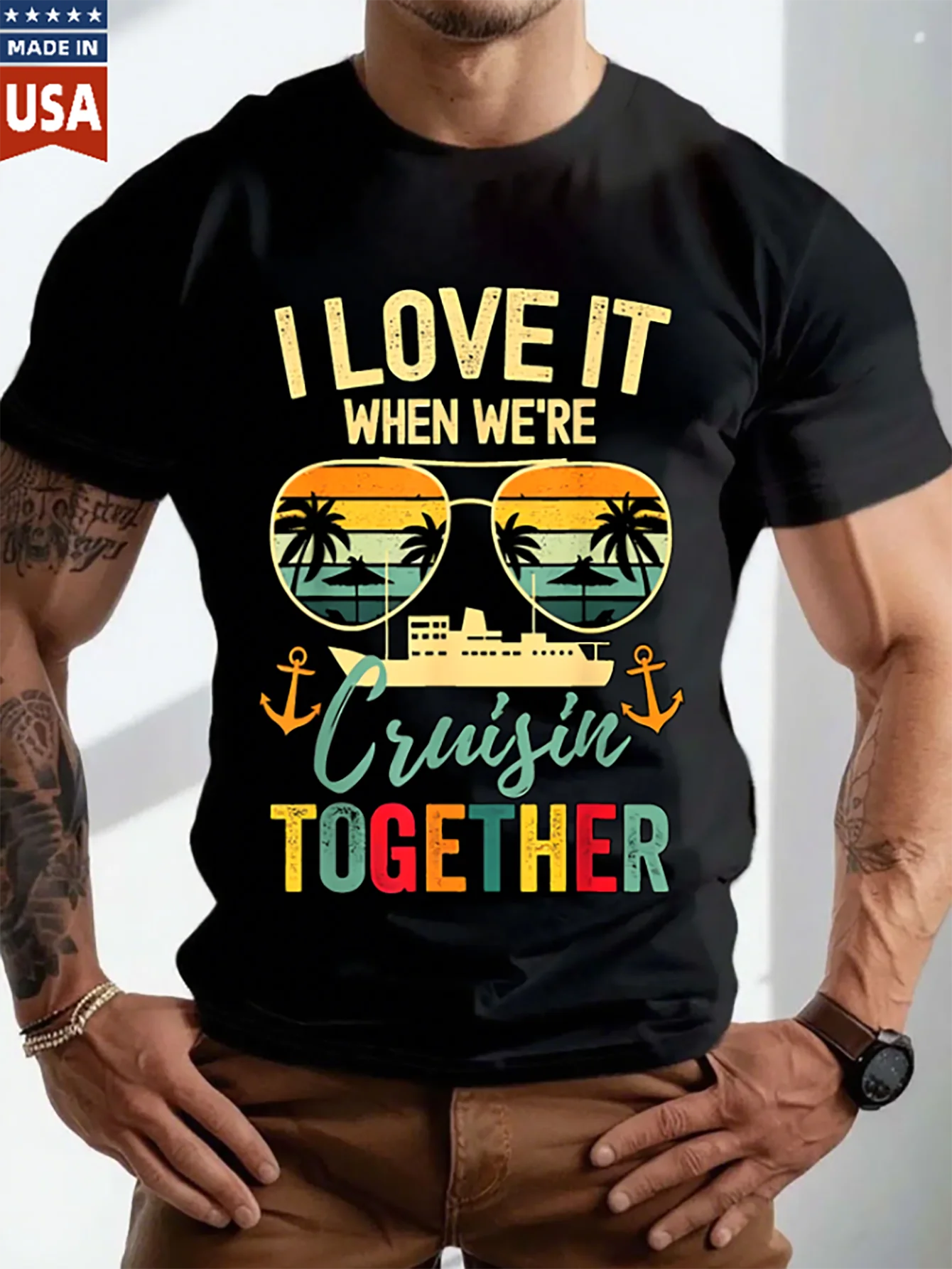 تي شيرت رجالي 100% قطن مقاس كبير بأكمام قصيرة، تي شيرت للأولاد والبنات، تيشيرتات كبيرة الحجم، تي شيرت عيد الميلاد مقاس كبير #1