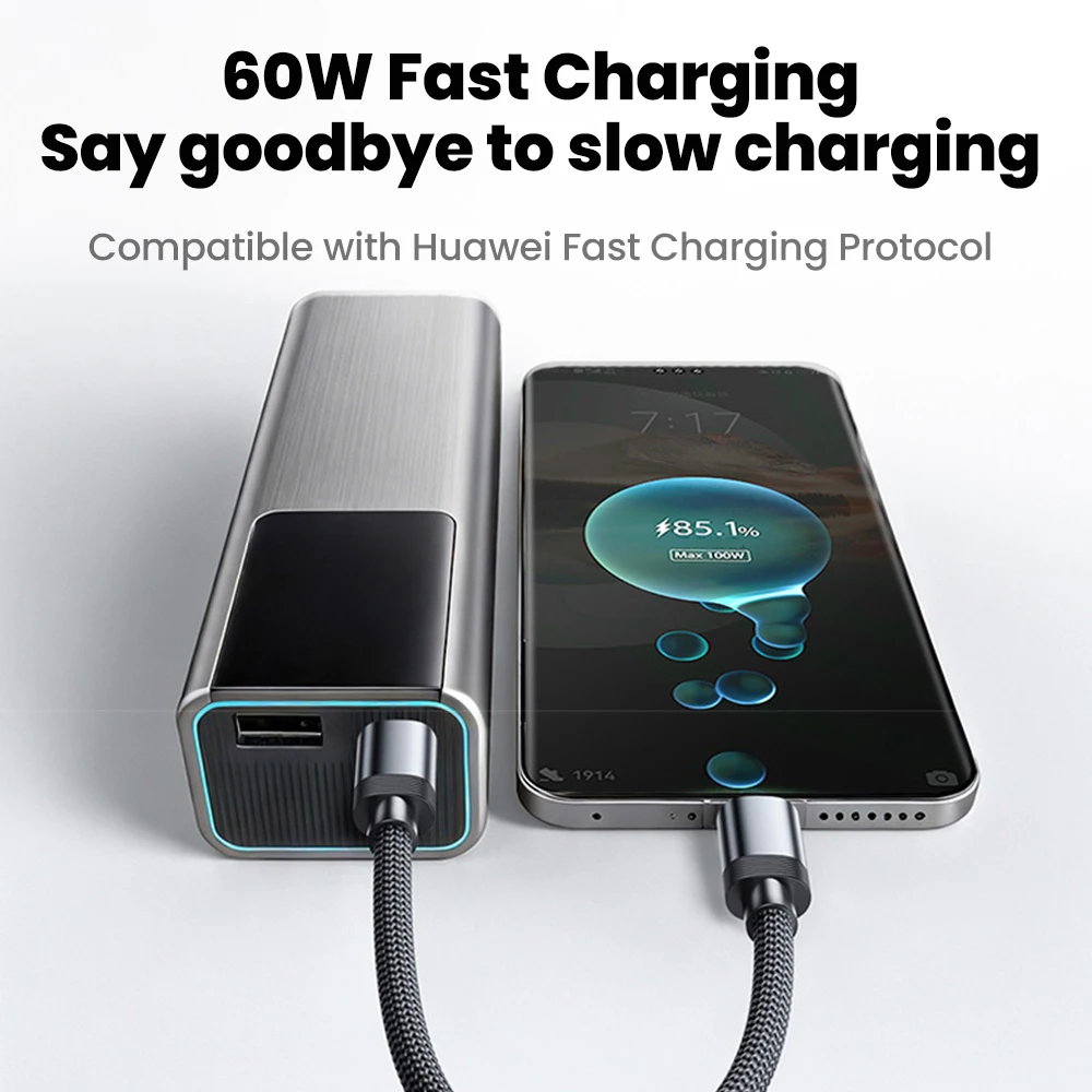 23CM Magnetic Short Cable 60W Type C to USB C Cable Fast Charging For iPhone 15 16 17 Samsung Huawei Xiaomi Power Bank Data Cord view 6