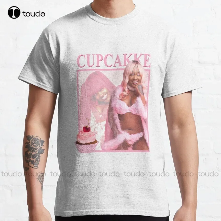 Retro Cupcakke Rap Rapper Singer Classic T-Shirt Mens Designer Shirts Custom Aldult Teen Unisex Digital Printing Tee Shirt New