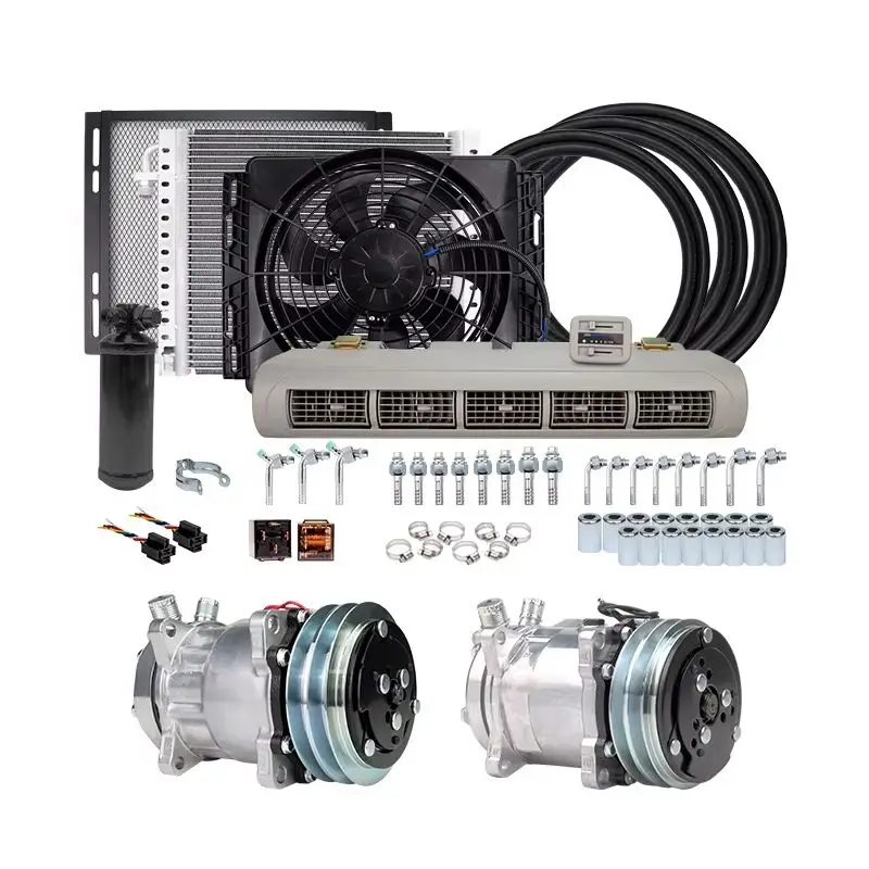 

Универсальный автомобильный компрессор кондиционера 12 В/24 В — прочный, подходит для автомобилей, фургонов, уличных стержней, хот-догов и классических поездок