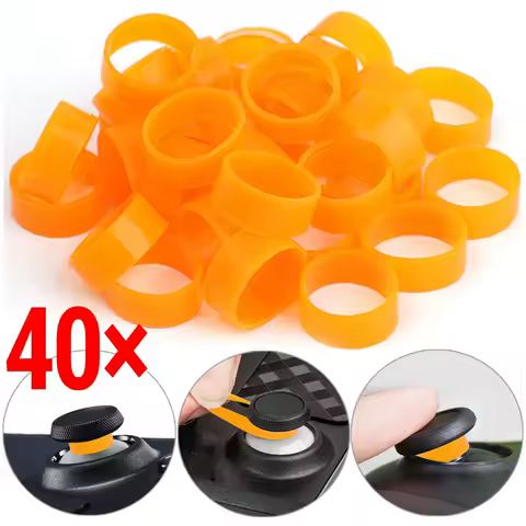 8-40pcs Silicone Joystick Elastic Guard Ring Invisible Protective Ring for Steam Deck/PS5/PS4/Switch/Xbox Controller Ring Cover