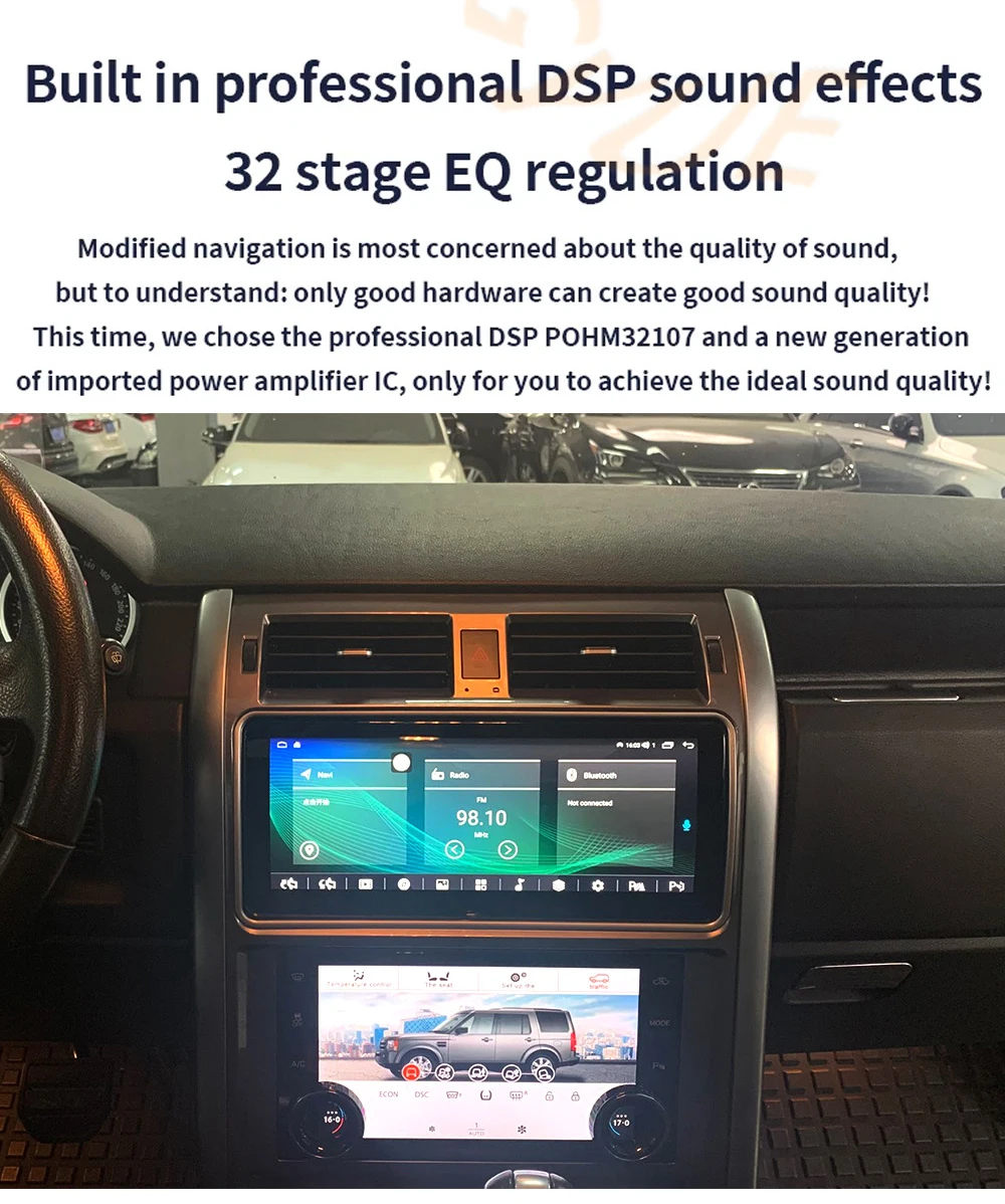 

Android 13.0 Car Radio For Land Rover Discovery 3 2004 - 2009 Carplay AC Climate Dual Screen Multimedia Recorder Navi DSP