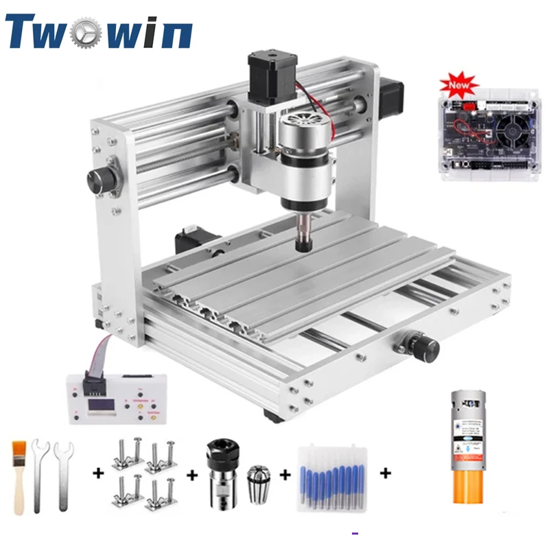 

3018 Pro MAX CNC Milling Machine 3-Axis Laser Engraver GRBL Control with 200W Spindle PCB Metal Engraving Machine Wood Router