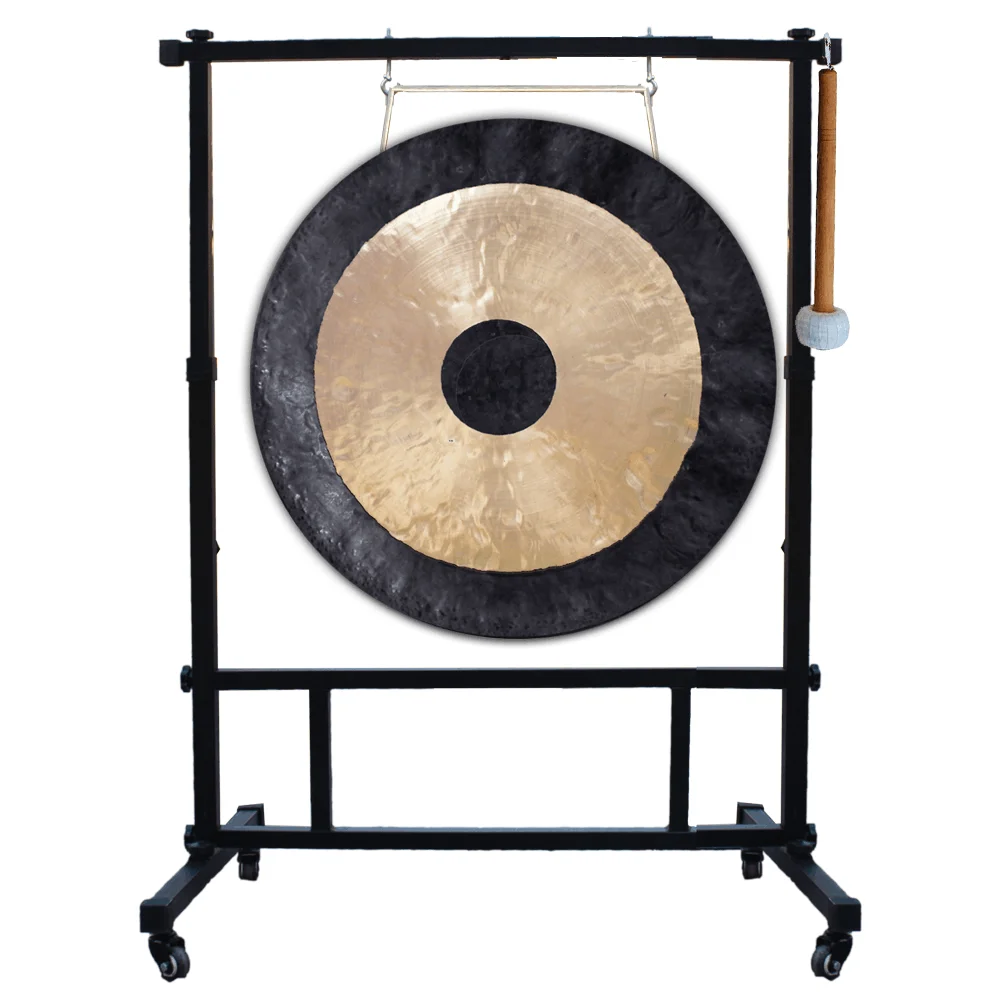 Hot Sale 20-40 Inch Chau Gong & Square Stand with wheels Bronze Handmade For Sound Healing and Meditation