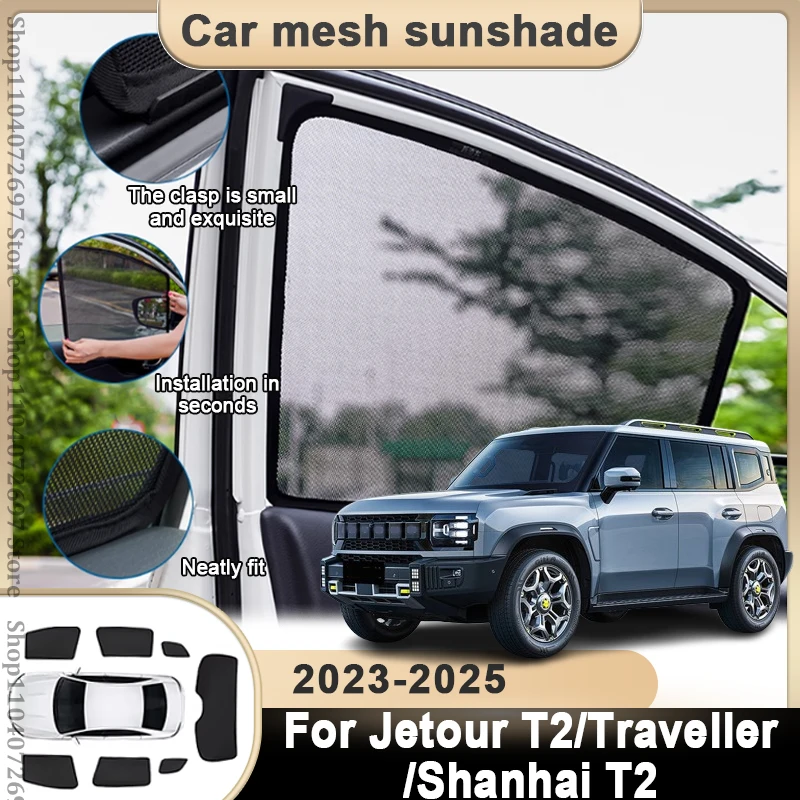 

For Jetour T2 Accessories Traveller 2023 2024 2025 Shanhai T2 ICH-X K3 Car Sunshade Windshield Sunshade Cover Protector Front