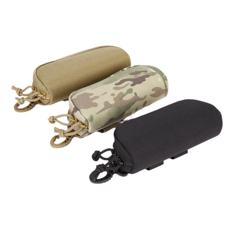 

Тактический чехол для очков MOLLE, противоударный защитный чехол для охотничьих очков, портативный уличный чехол для солнцезащитных очков-1000D, нейлон