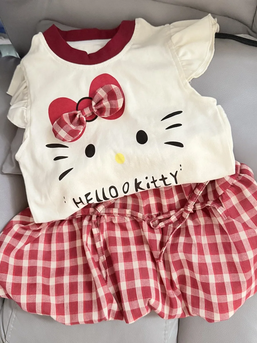 

Summer Outfit for Girls Baby Girl's ort Sve KT Set Floral Skirt Pants 2025 New Sle Children's Clothing