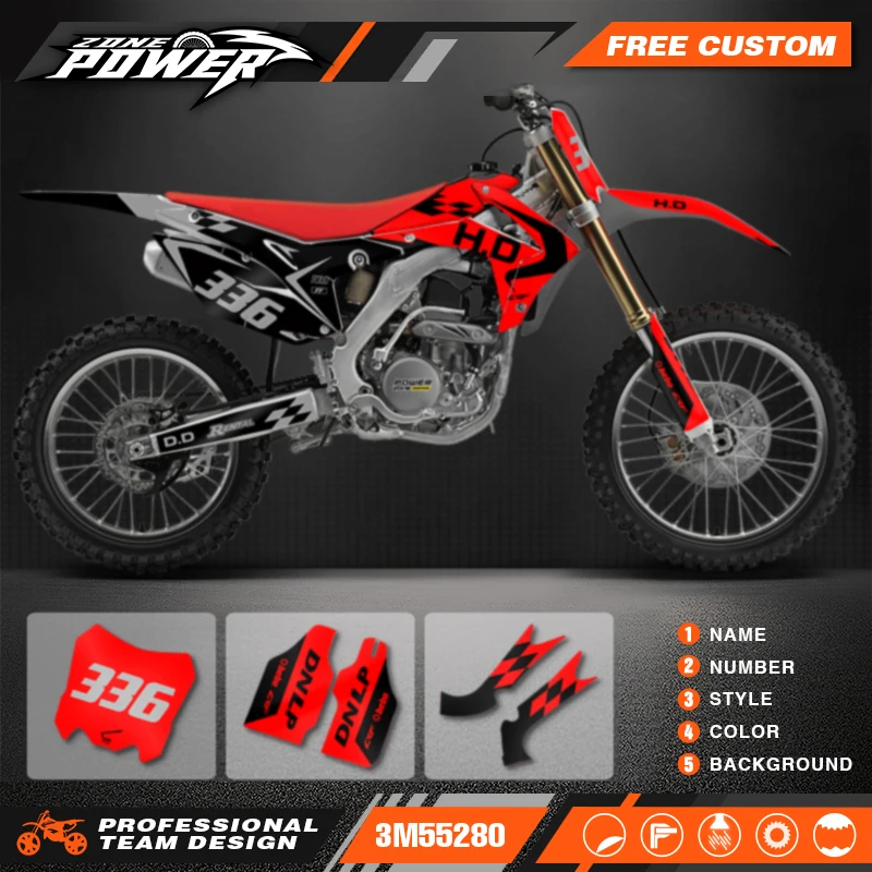 

Powerzone Motorcycle Graphic Decal Stickers Kits For Honda CRF450 CRF450R 2013-2016 CRF250 CRF250R 2014 2015 2016 2017 132
