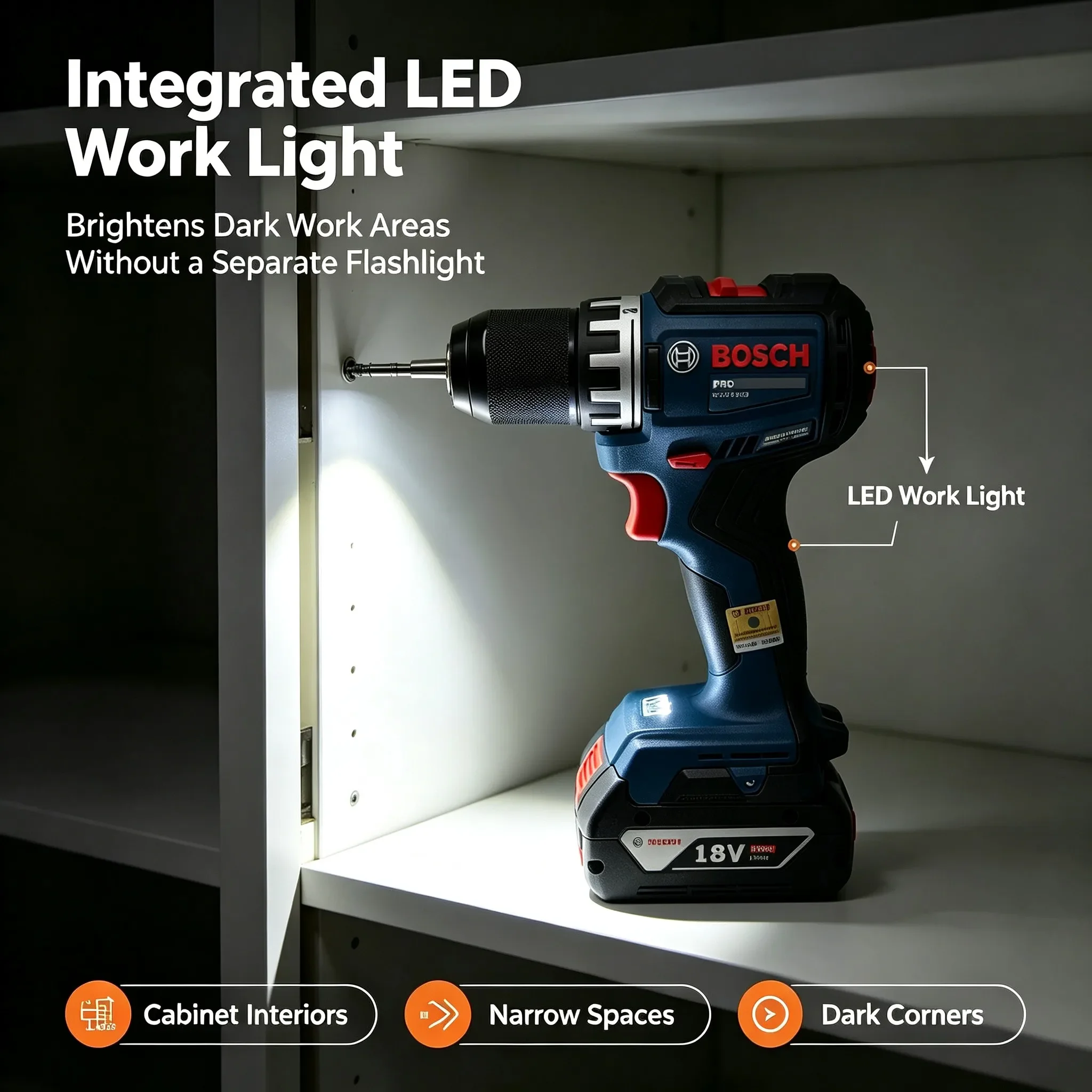 Bosch GSR 18V-52 Compact 18V Power Drill Driver Bare Tool No Battery