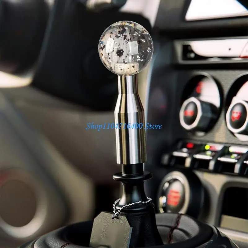 

y1gd Colorful Anti Dust Shifter Head Strong Acrylic Grip Easy to Use for Manual Car