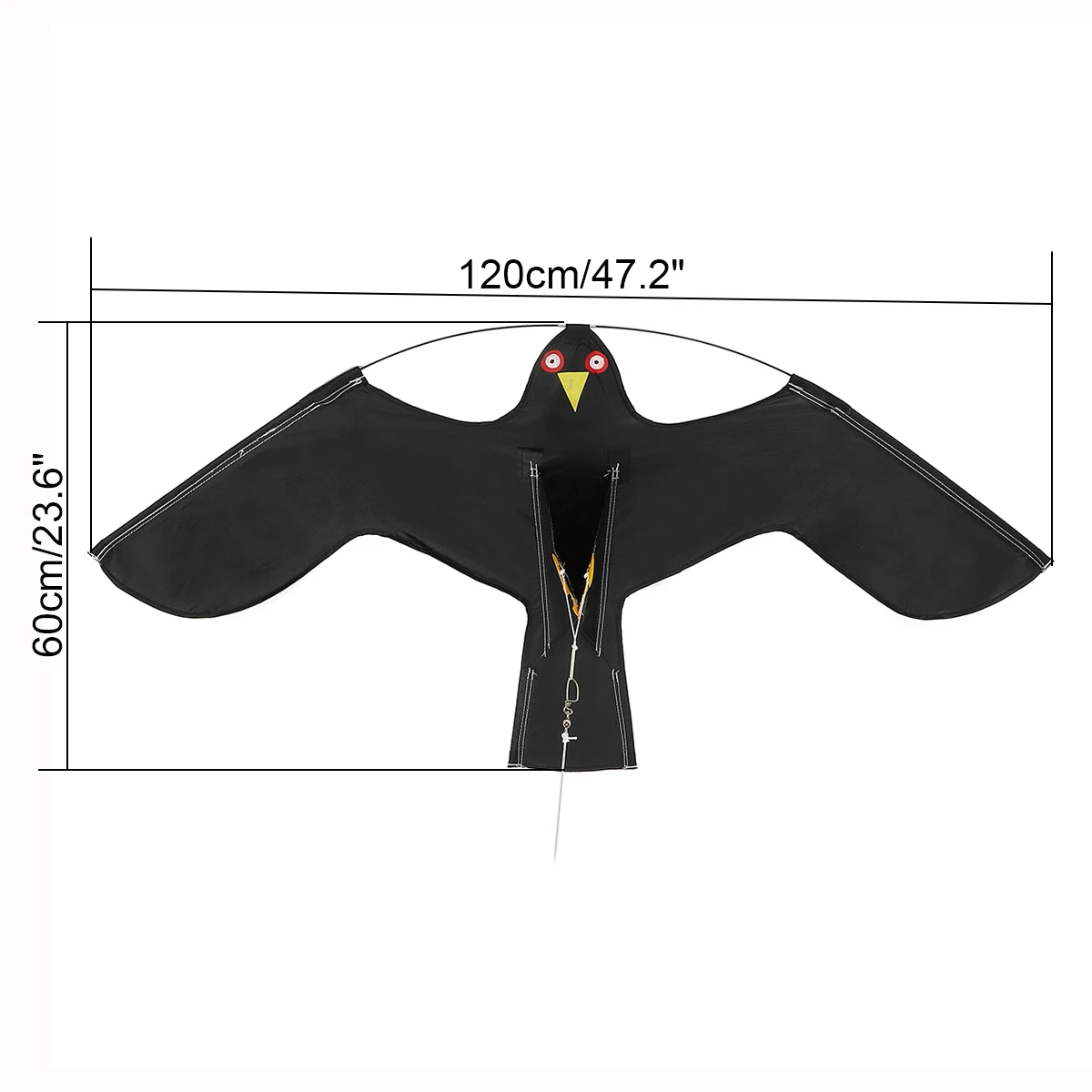 Emulation Flying Hawk Kite Bird Scarer Drive Bird Kite Bird Repellent for Garden Scarecrow Yard Bird Repeller Paddy Field Kite