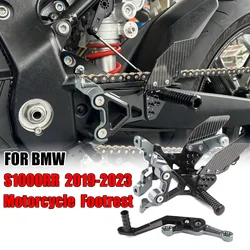 Adjustable Footrests Foot Pedal Peg For BMW S1000RR 2019 2020 2021 2022 2023 Carbon Fiber Motorcycle Rear Sets Foot Rest Pegs