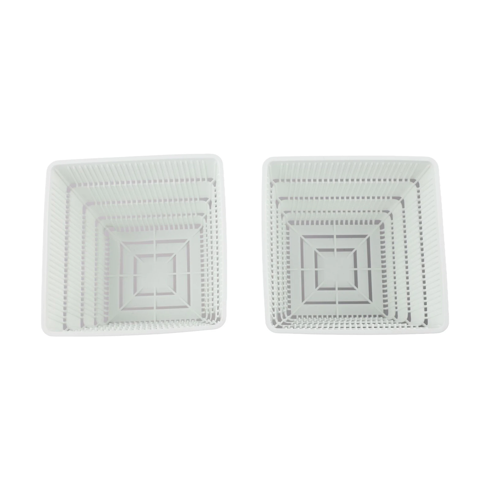 Modern Plant Pot Square Plastic Pot 10cm Root Control Pot Modern Decorative Element Weather Resistant Material