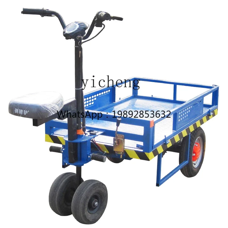 Elektrischer Flachwagen, Lastkönig, Elektro-LKW, Rückfahresel, Elektrohubwagen