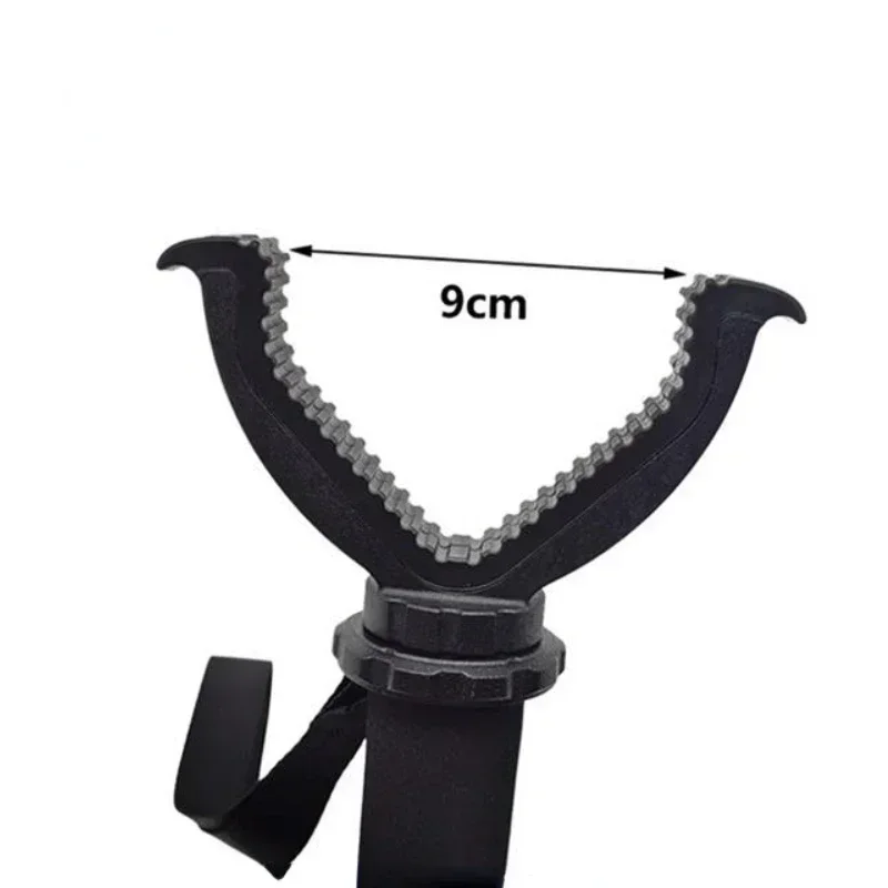 Aluminum Hunting Shooting Accessory V Shaped Rotating Yoke Monopod Telescopic Shooting Stick Hunting Stick with Shoulder Strap - Image 3
