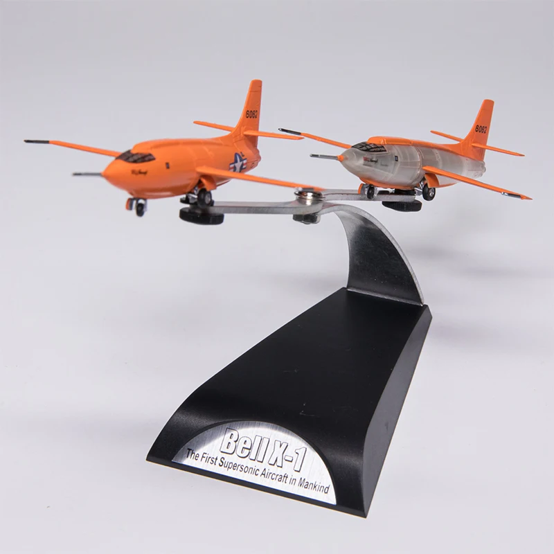 Escala 1:144 Bell X-1 SONICE BREAKER 51021 Modelo de simulação de aeronave de teste supersônico Display estático Brinquedo colecionável presente