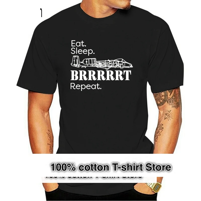 Eat Sleep BRRRT Repeat A-10 Warthog Shirt