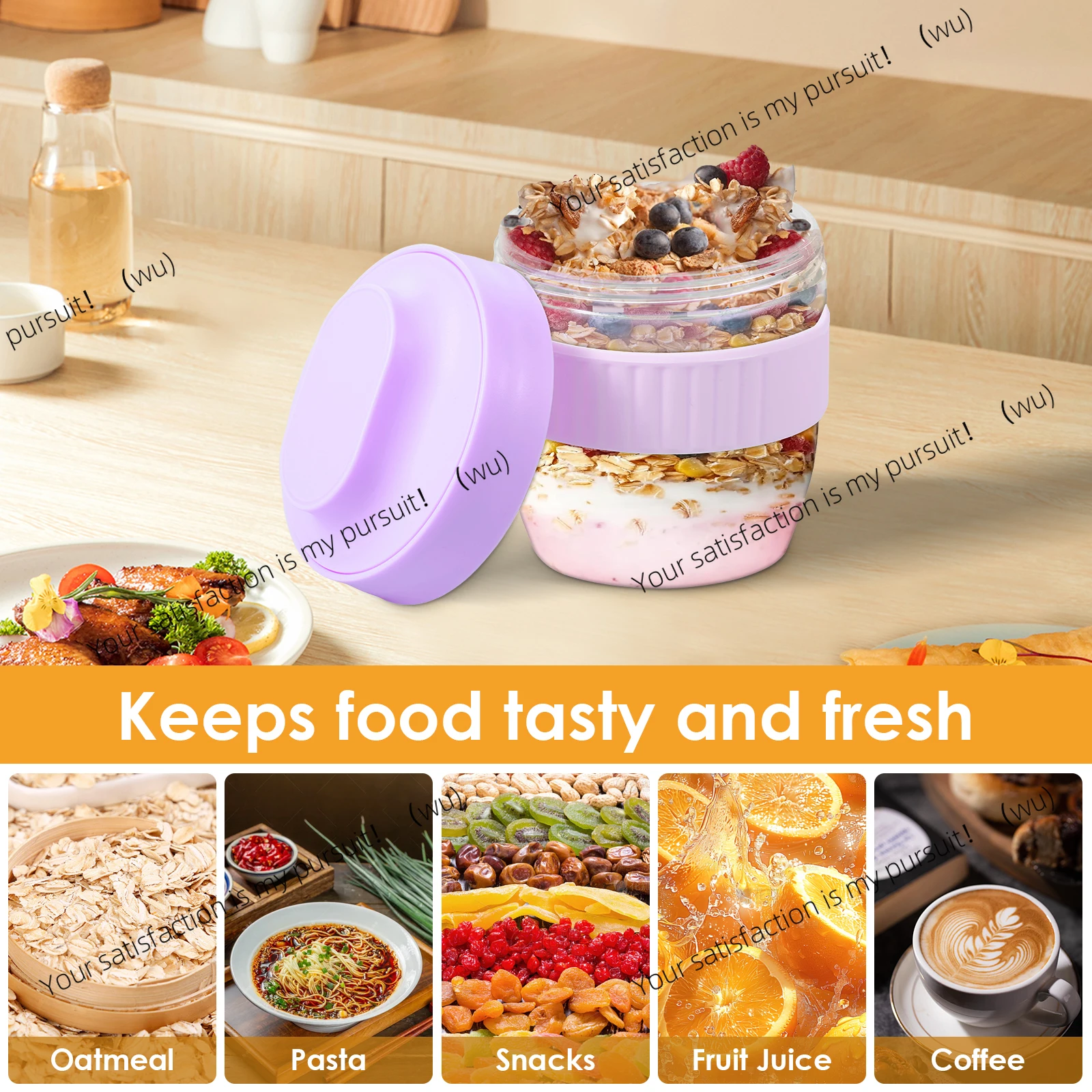 Double Layer Overnight Oats Co - Meal Prep Overnight Oats ulasan dan harga