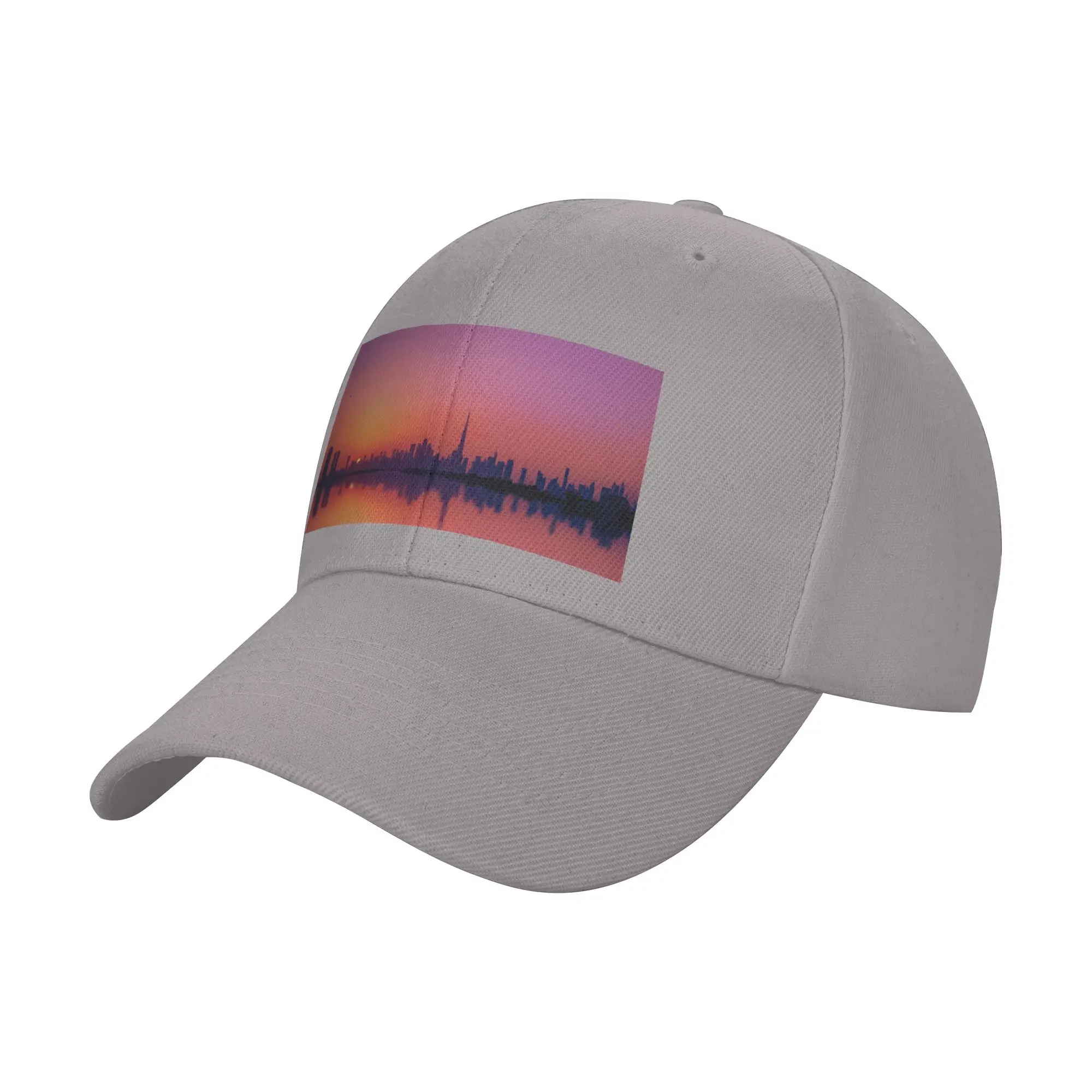 Dubai City Silhouette Trendy Baseball Cap Construction Work Mid Profile Headwear