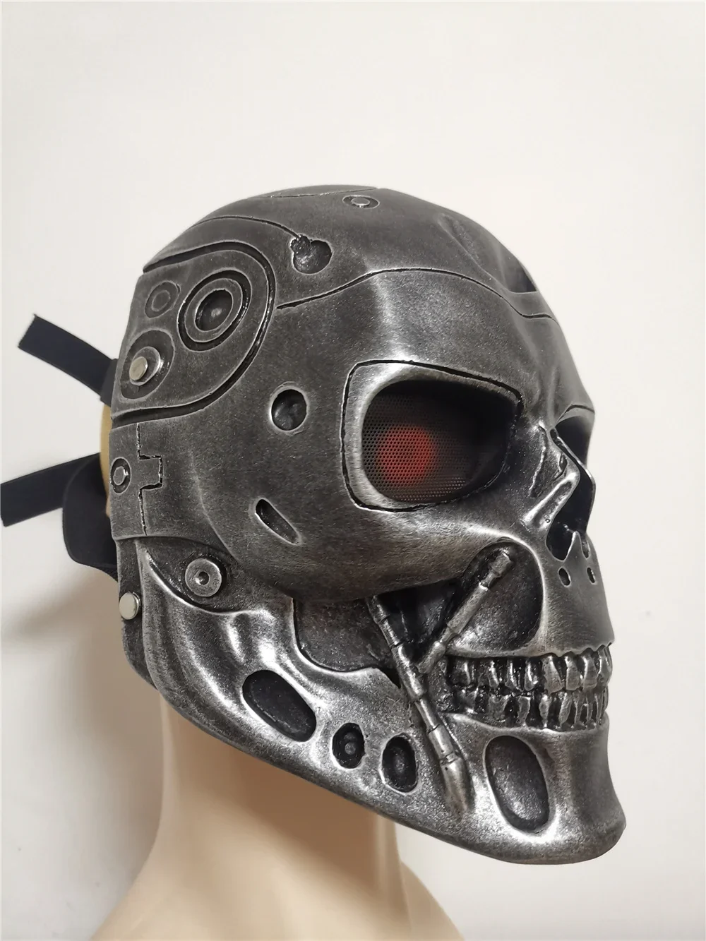 Terminator T800 Robot Mask Movie Skull Future Warrior Cosplay CS Protection Silver Golden Costume Accessory