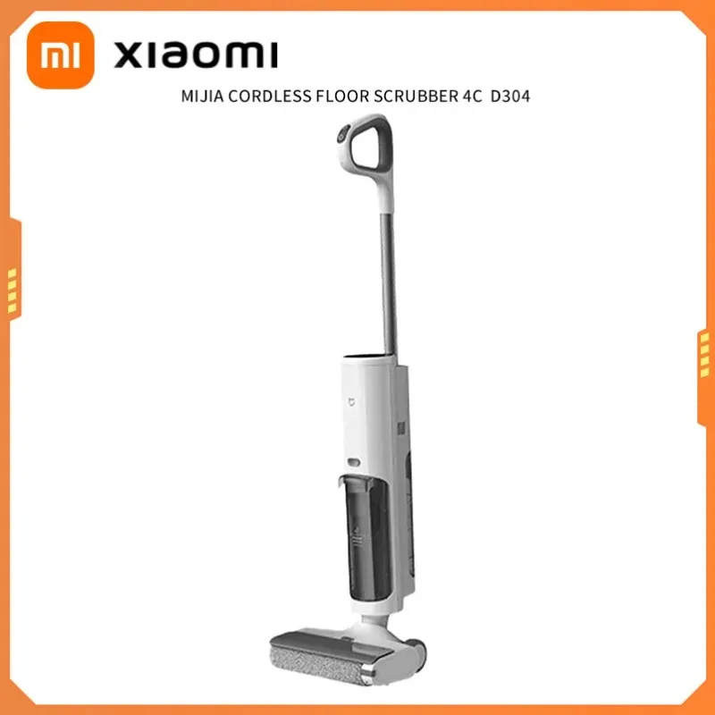 XIAOMI MIJIA Wireless Anti-tangle Floor Washer 4C Wet And Dry Vacuum Cleaner For Home Self Cleaning Crawler Roller Brush Mopping