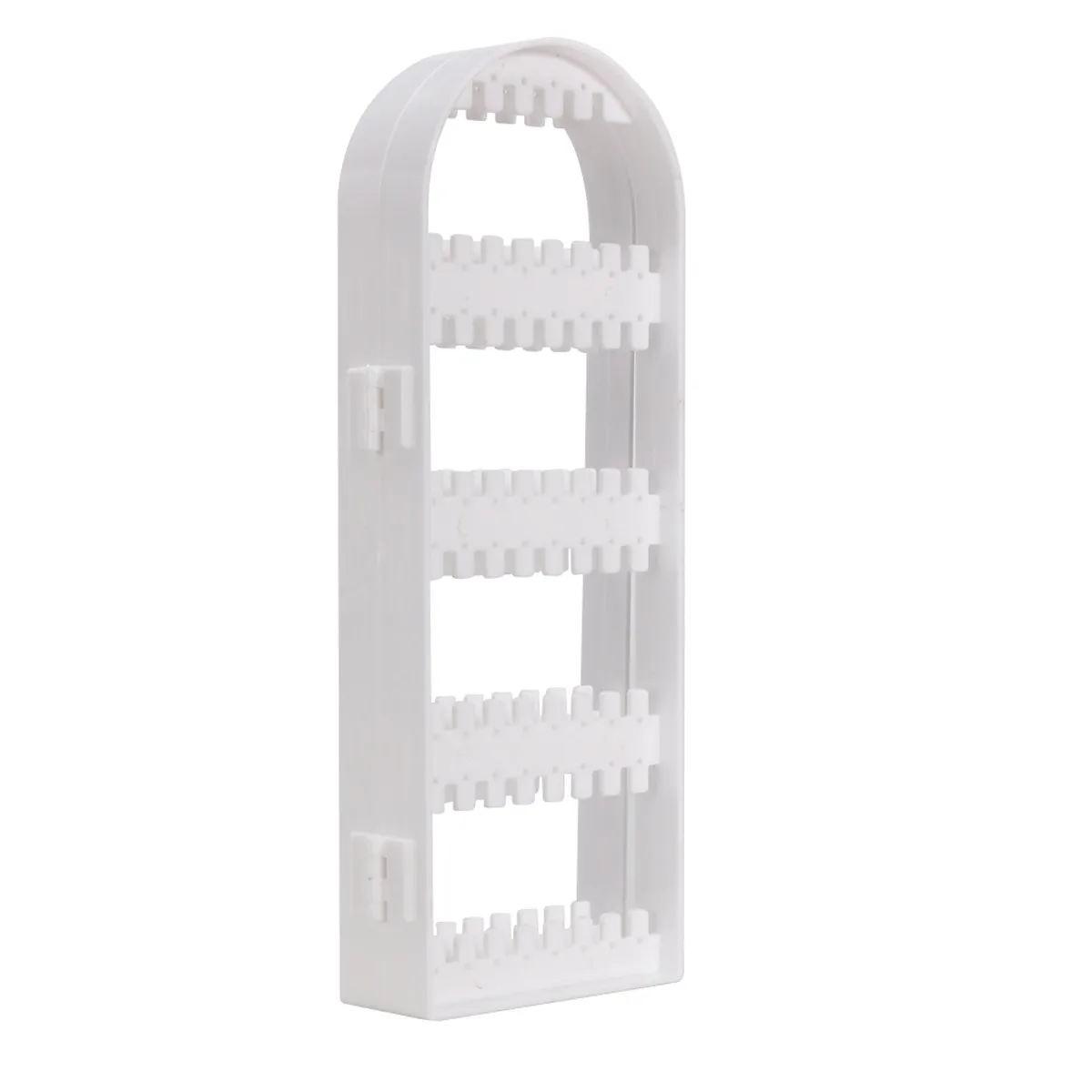 

Пластиковая подставка-органайзер для украшений на 120 отверстий, складная, с дверцей, для демонстрации ювелирных изделий, держатель для ожерелий, колец, браслетов