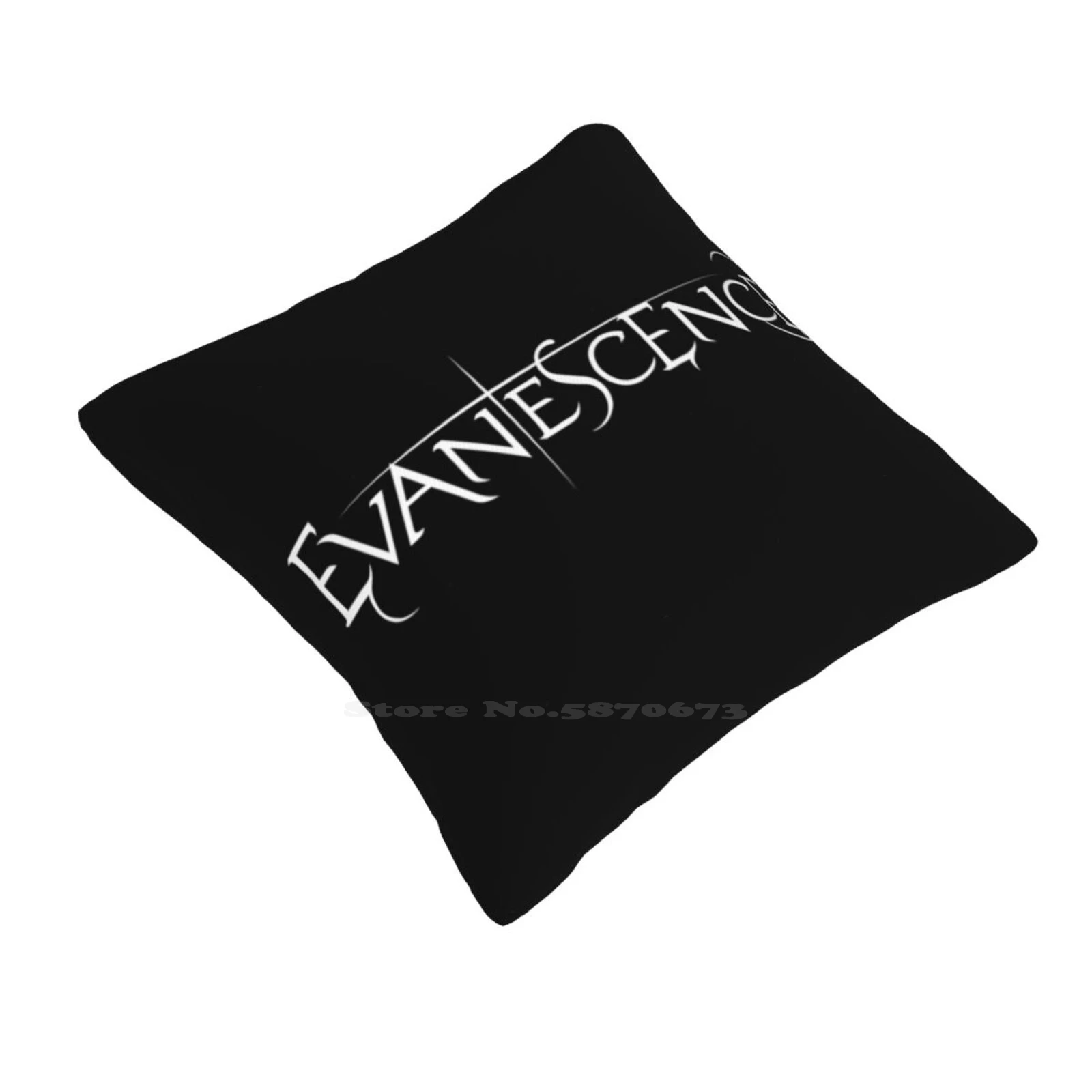 Evanescence White Logo Pillows Case Bedroom Home Decoration Evanescence Logo Band Logo Amy Lee White