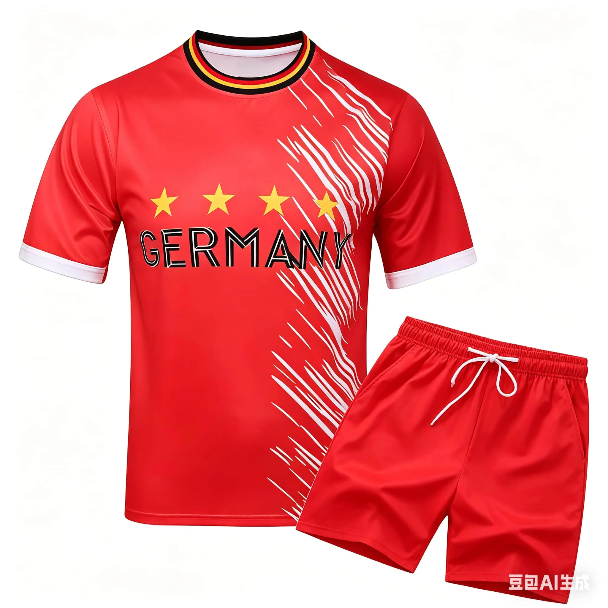 Beach Surfing The Latest European Team Germany Football Jersey Set High Quality and Breathable Soccer Uniform Set view 6