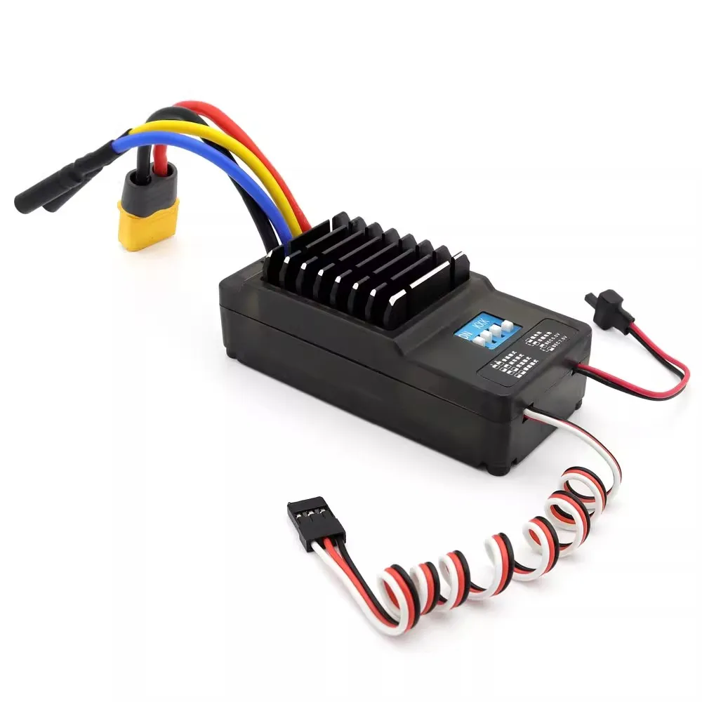 

Xiaofeixiang 120a bidirectional brushed electric adjustable 3-4s electric transformer climbing car ESC supports high voltage 7.5