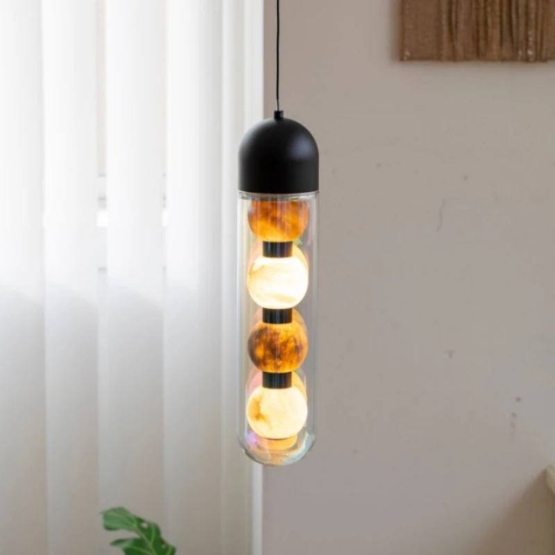 

Modern Italian Marble Luxury Glass Pendant Light for Dining Room Bar Bedroom Corridor Chandelier Indoor Lighting Hanging Fixture