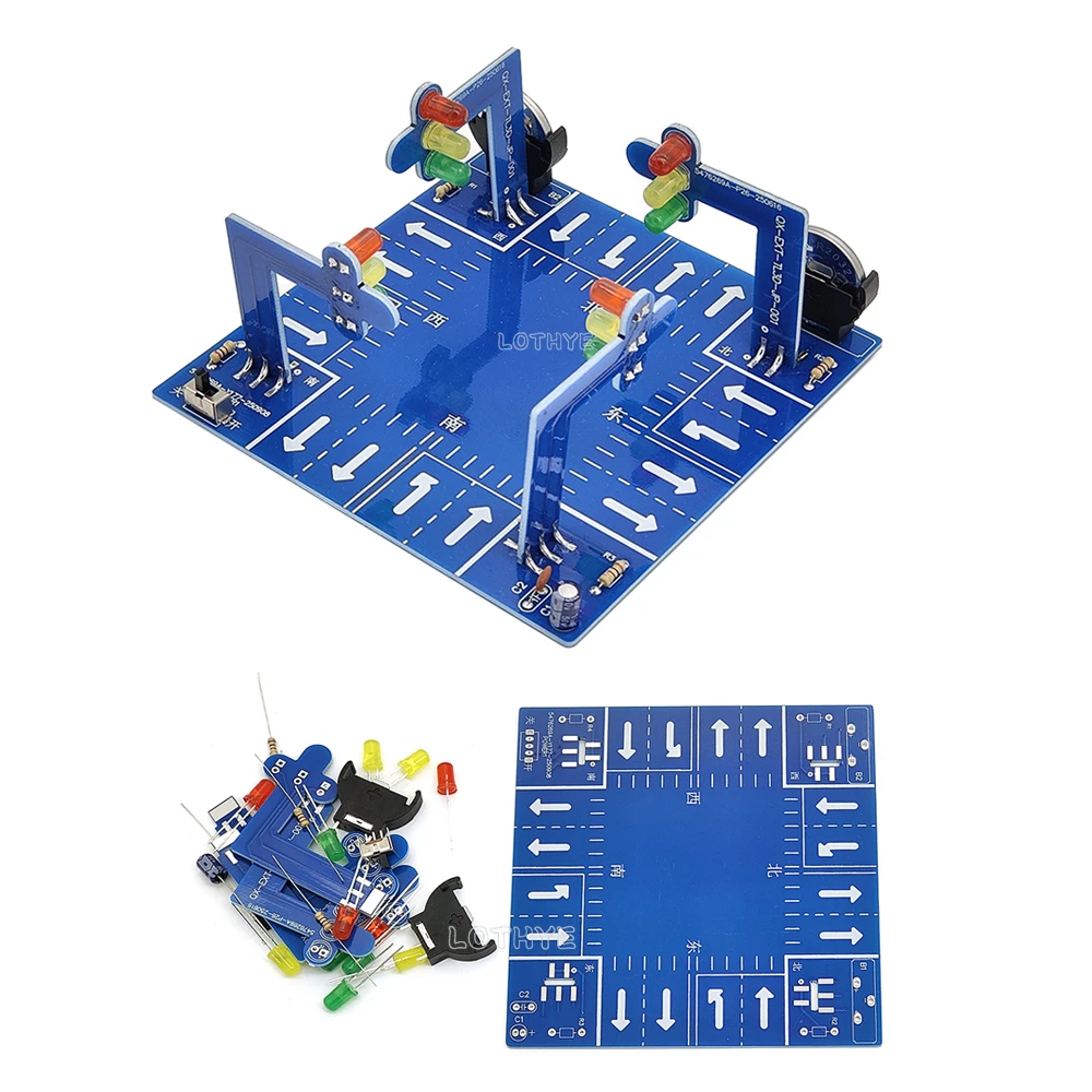 Feu de signalisation Intelligent, Kit électronique de bricolage, composants électroniques créatifs, Kits de formation au soudage amusants pour l'école