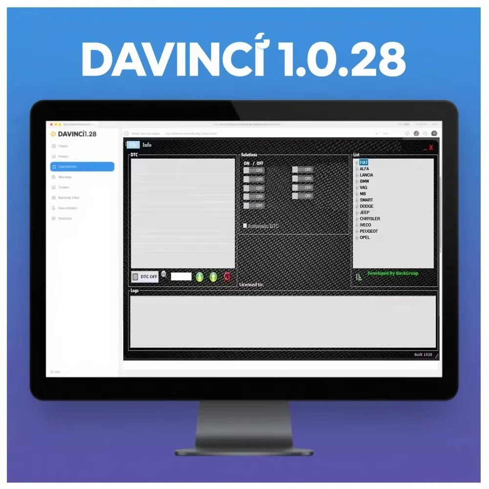 

2025 Davincie 1.0.28 pro ECU Programming Software for Automotive Diagnostics Compatible with Windows 7 Supports KESS/KTAG