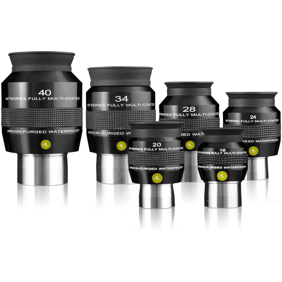 

Explore Scientific 68 ° Serie Eyepiece-ES16mm 20Mm 24Mm 28Mm 34Mm 40Mm, argon Gevuld, Waterdicht En Schimmelbestendig