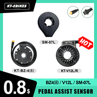 Ebike KT Pedal Assist Sensor V12L D12L/R 8 12 Magnets E-bike Accessories Dual Hall Sensors PAS for Electric Bike Bicycle Kit