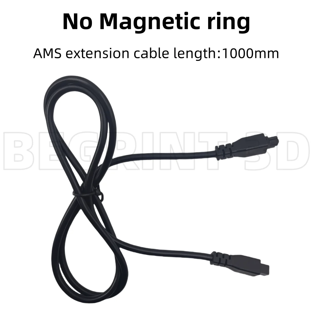 For Bambu lab A1/A1mini 3D Printer AMS Lite 1M 4-pin Extension Cable With Magnetic ring for bambulab A1 A1mini AMS Update parts