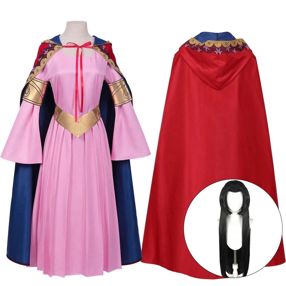 Anime Hancock Cosplay Costume Full Sets Pink Dress Uniform Suits for Women Halloween Carnival Party Performance Clothes Roleplay