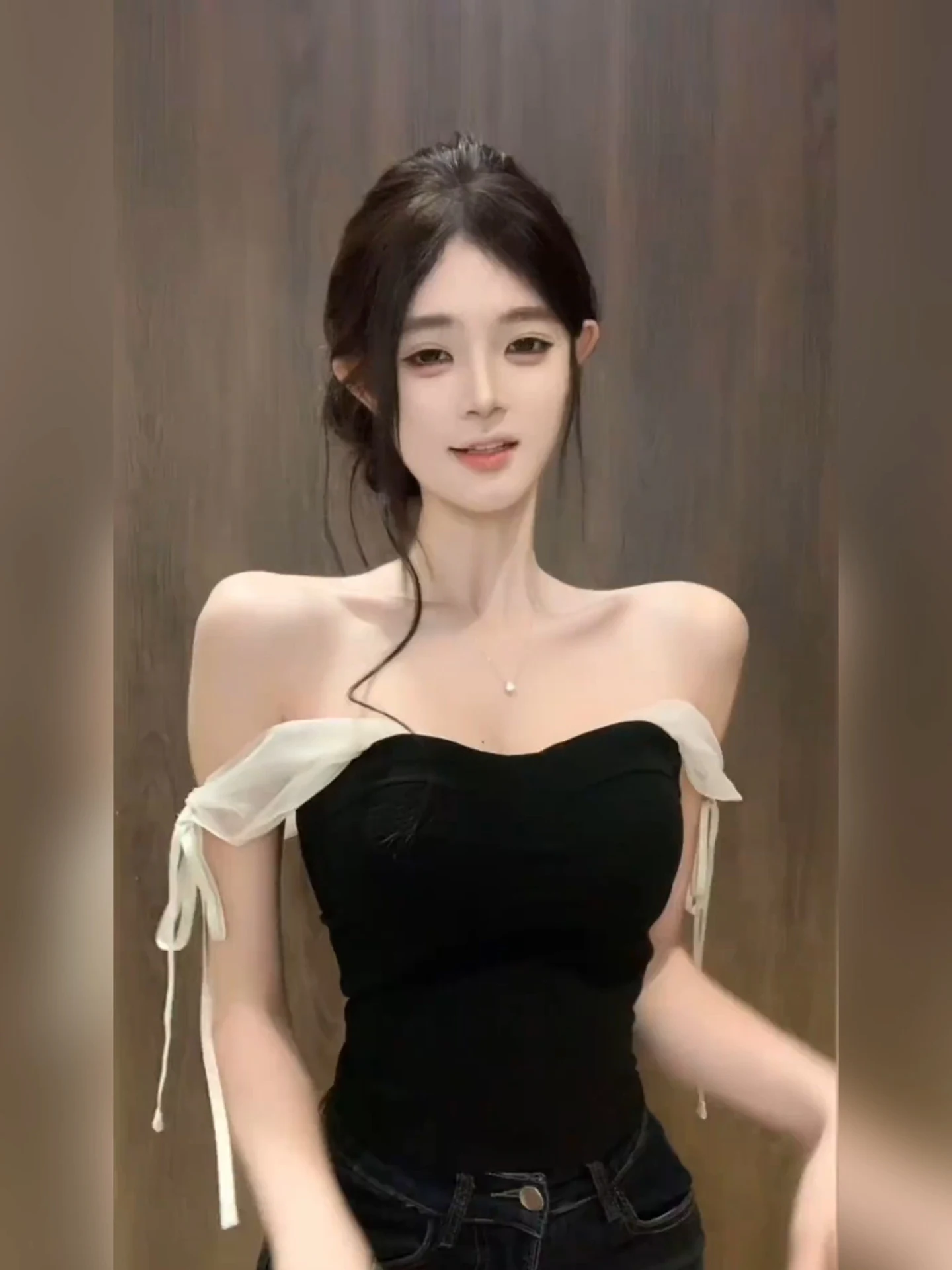 

XZY Zhao Lu Si Spicy Girl Color Blo oulder Baring Top Women Sexy Slimming ort T-irt Casual Sle Polyester Fiber