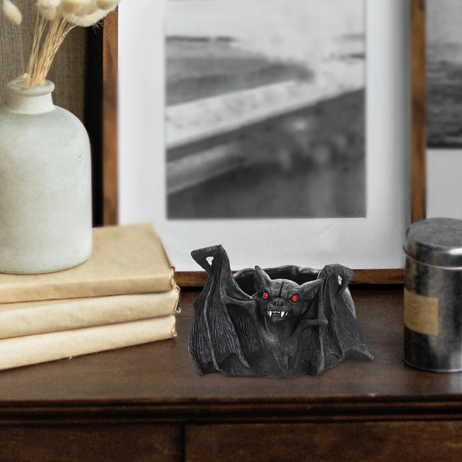 

Bat Ashtray Trays Outdoors for outside Patio Ashtrays Smokers Indoor Halloween Cigar