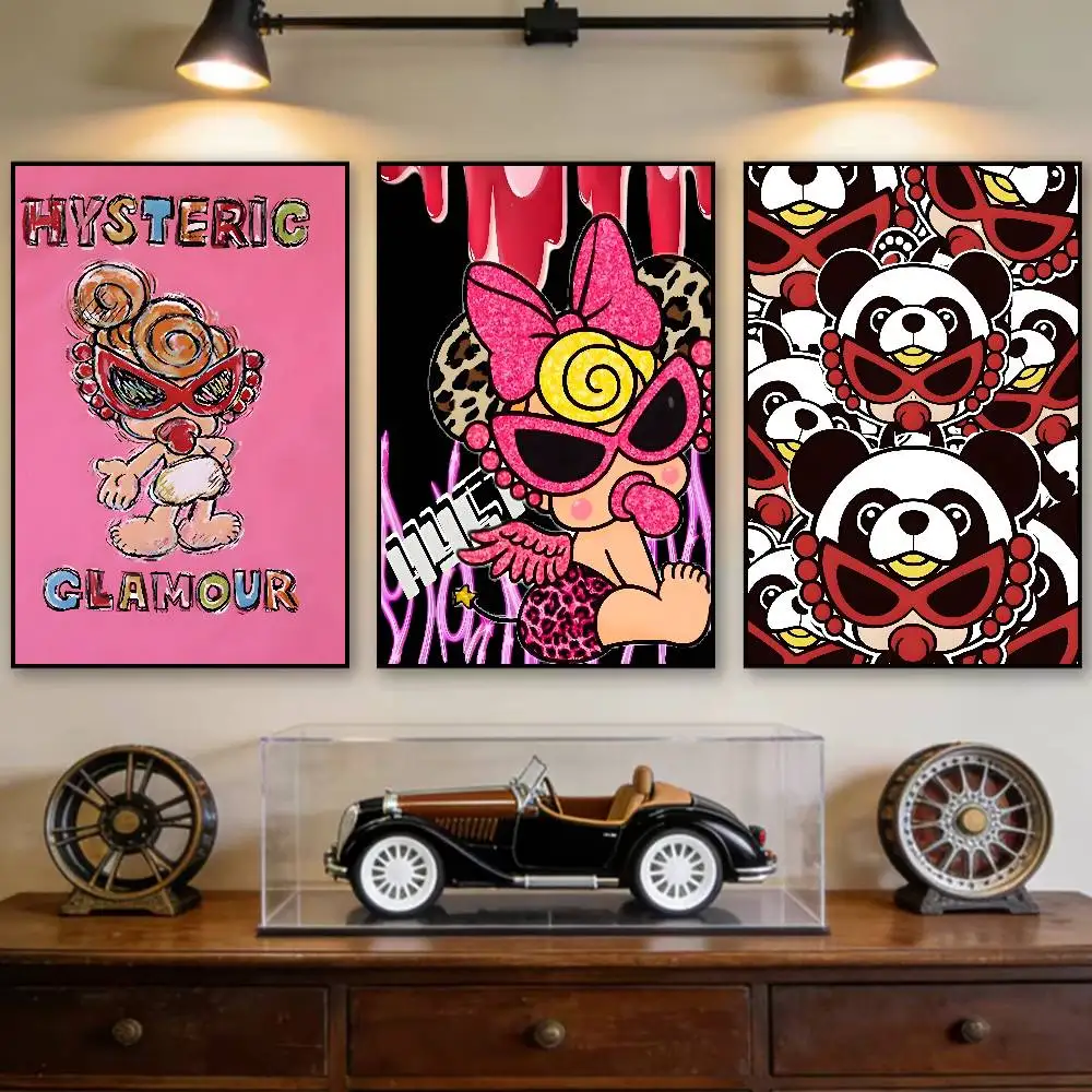 Brand Hysteric Mini Poster Room Decor Waterproof Sticky For Home Bar Wall Art Decoration