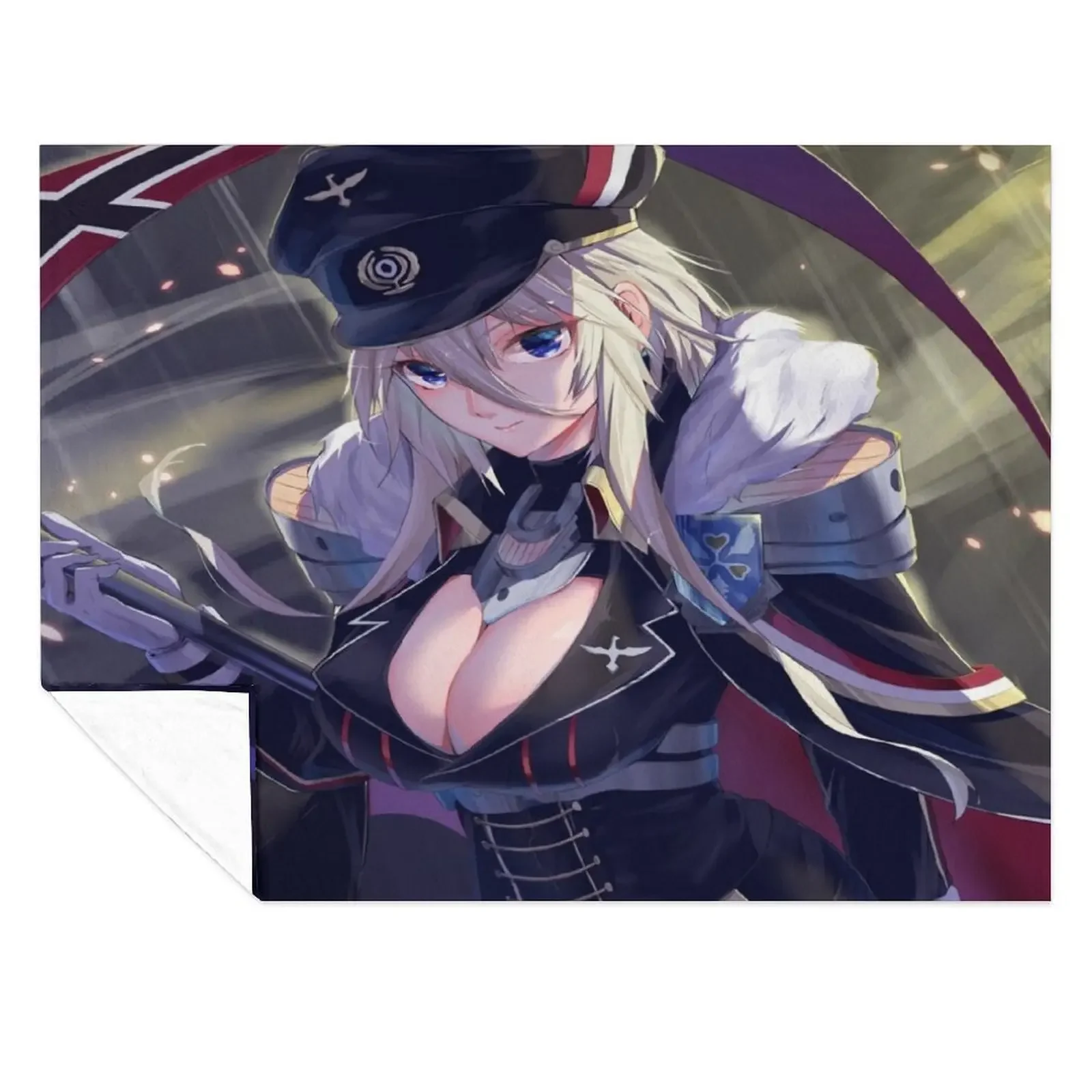 

Azur Lane Bismarck Throw Blanket Retros Luxury Brand blankets ands Designers Blankets