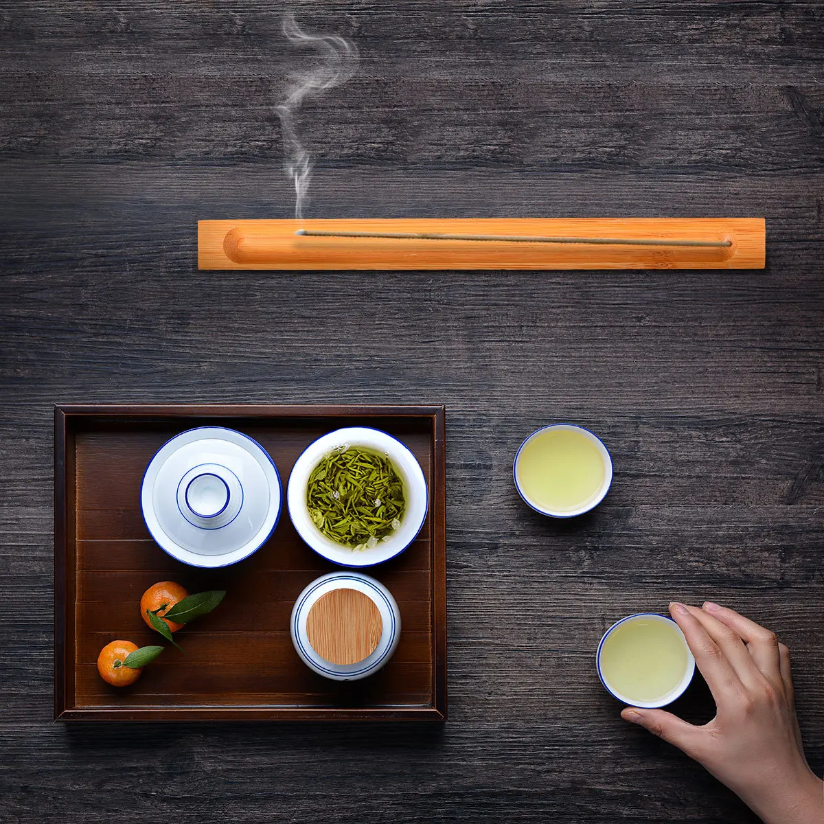 

2Pcs Bamboo Incense Stick Holders Lightweight Wooden Incense Burner for Home Office Meditation Yoga Spa Wooden