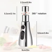 Kitchen Pull-out Faucet Head 360° Rotating Kitchen Flush High Pressure Faucet Sprayer Basin Sink Shower Eead Multifunctional Pul