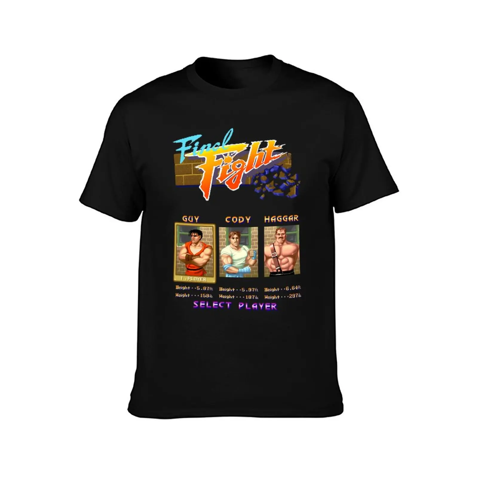 Final Fight Select T-Shirt Plus Size Basic Cotton T-Shirt