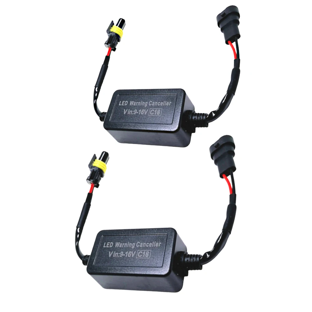 2Pcs Car LED Headlight Decoder For Remove The Fault Light Alarm To Install 9V-16V 9006 C18 Car Accessories