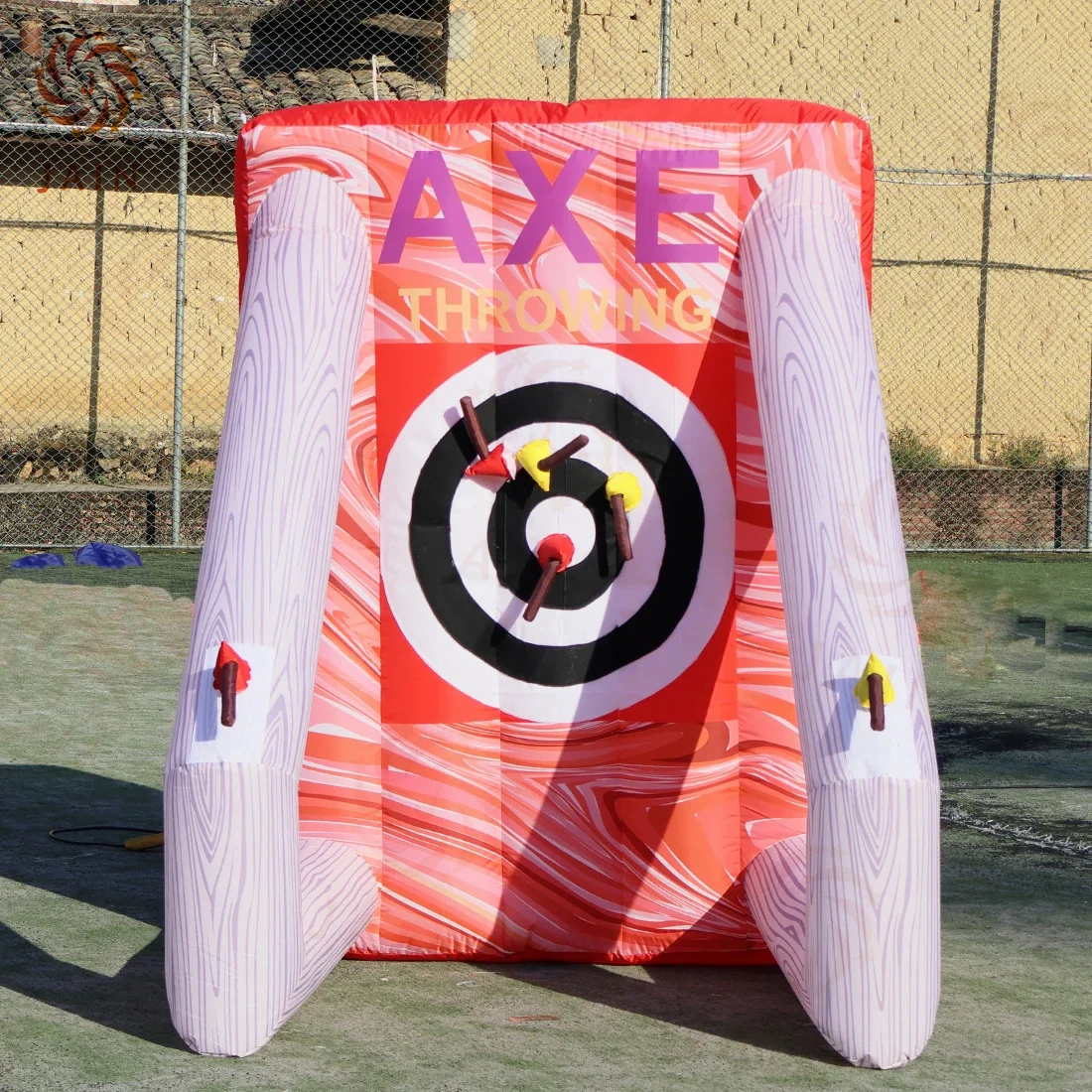 

Inflatable Axe Throwing Game - Perfect for Backyard Fun & Parties! Safe, Durable & Easy to Set Up. Enjoy the thrill of axe throw