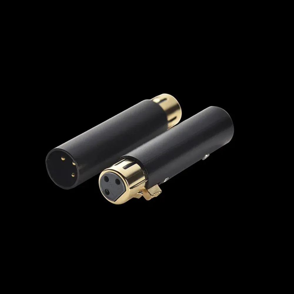 XLR Male to Female 3PIN Adapter Connector Compatible with Microphone,Mixer,Silve