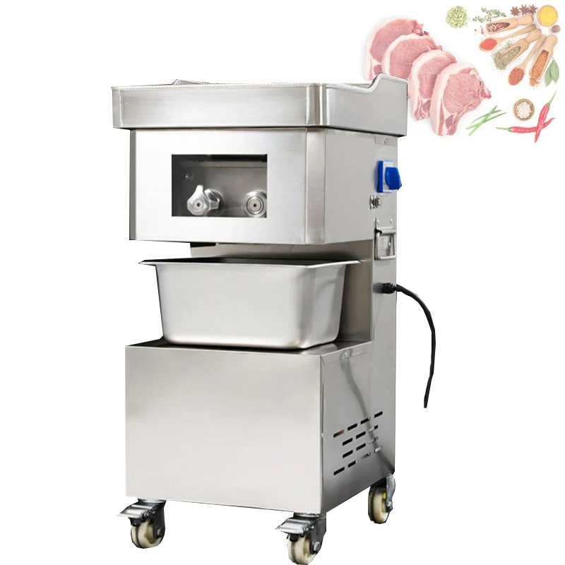 

Stainless Steel Electric Meat Slicer Commercial Shreds Fully Automatic Meat Cutting Machine Vegetable Cutter